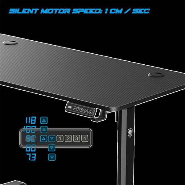 Spirit Of Gamer Headquarter 700 Gaming Desk Fekete
