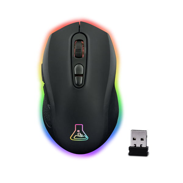 The G-Lab  KULT-KRYPTON  6400 DPI RGB LED Vezeték nélküli Gamer Egér  fekete 