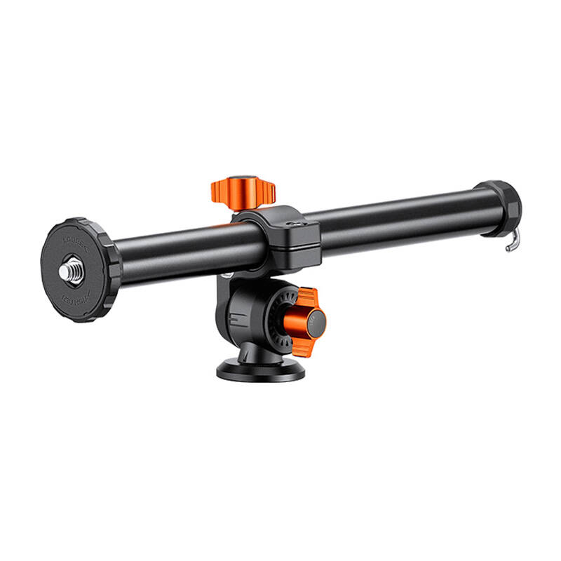 K&F Concept KF-09-087V6 K234A7+BH-28L állvány + monopod, elforgatható középoszloppal, fekete-narancs