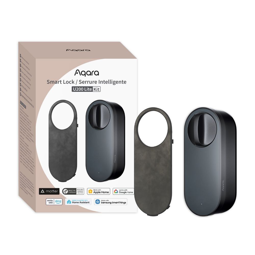 Aqara U200 LITE Smart Lock okos zár, Matter, fekete
