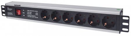 Intellinet rack elosztó 6 aljzat 1.8m kapcsolós 19" 1.5U fekete (713962) Intellinet rack elosztó 6 aljzat 1.8m kapcsolós 19" 1.5U fekete (713962)