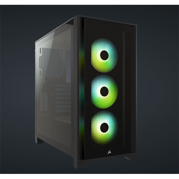 CORSAIR iCUE 4000X RGB számítógépház Fekete