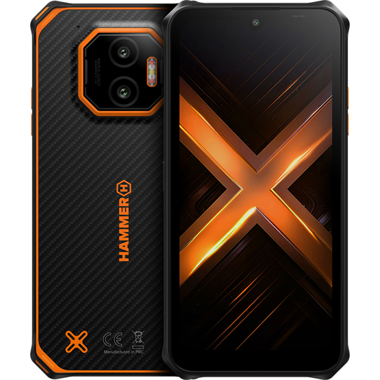 HAMMER ENERGY X2 6,1 6/128GB Dual SIM okostelefon Fekete-narancssárga
