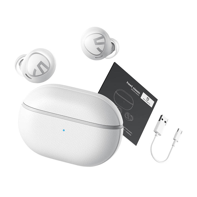 Soundpeats Free2 Classic TWS fülhallgató Fehér 