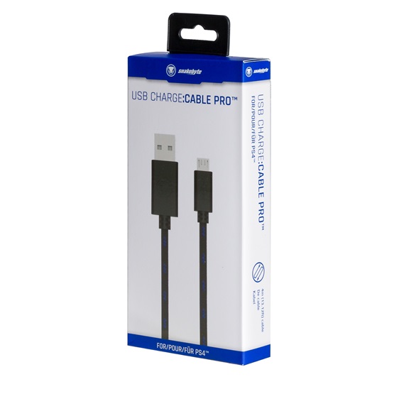 Snakebyte PS4 USB Charge Cable Pro - 4m Meshcable Snakebyte PS4 USB Charge Cable Pro - 4m Meshcable
