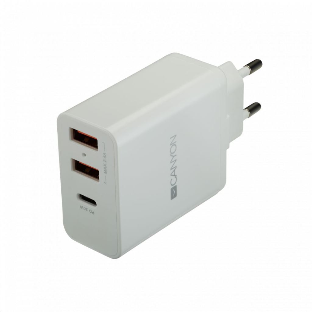 Canyon CNE-CHA08W USB hálózati töltő fehér