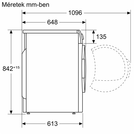 Bosch WQG245D4BY SZÁRÍTÓGÉP HŐSZIVATTYÚS