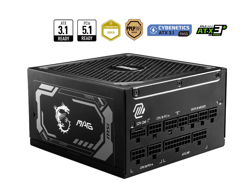 MSI MAG A1000GL PCIE5 1000W tápegység (306-7ZP9B11-CE0)