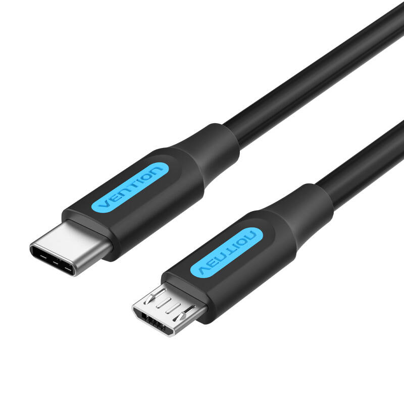 USB-C 2.0 to Micro-B 2A cable 1m Vention COVBF black