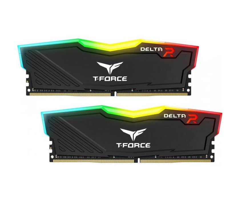 16GB 3600MHz DDR4 RAM Team Group T-Force Delta RGB CL18 black (2x8GB) (TF3D416G3600HC18JDC01)