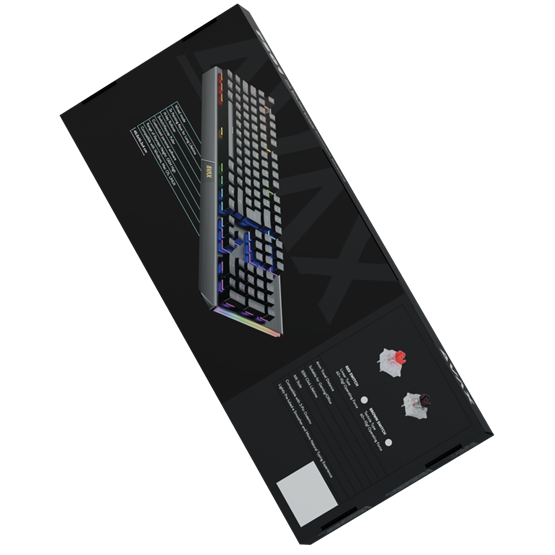  AVAX FS01 Full size mechanikus vezetékes alumínium billentyűzet Outemu barna switch