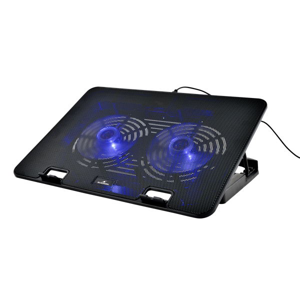 Bluestork  NB-COOLER-ONE 17"-ig LED  2xUSB-A Notebook Hűtőpad