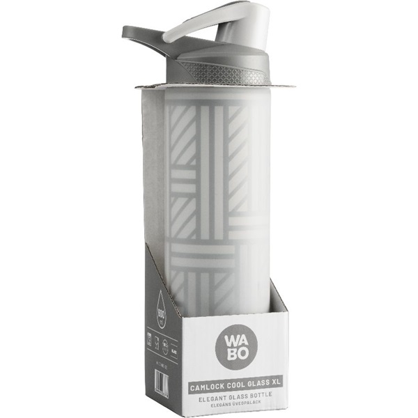 Wabo Camlock Cool Glass XL üvegpalack szürke 600ml (WUCS-600-SZ)