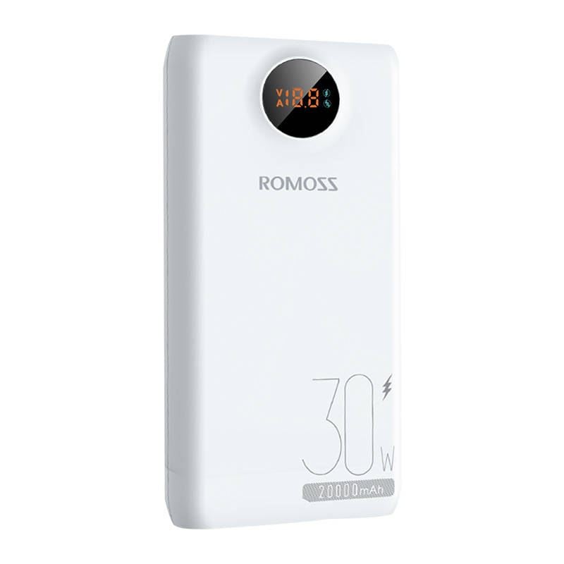 Romoss SW20S Pro PSW20-392-1133H 20000mAh 30W Powerbank Fehér Romoss SW20S Pro PSW20-392-1133H 20000mAh 30W Powerbank Fehér
