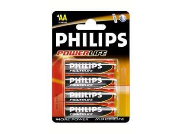Philips Alkáli 1.5V AA Ceruza elem PowerLife 4db (LR6P4B/10) Philips Alkáli 1.5V AA Ceruza elem PowerLife 4db (LR6P4B/10)