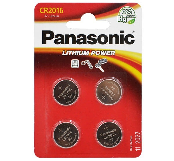 PANASONIC gombelem (CR2016EL / 4B, 3V, lítium) 4db / csomag (CR2016EL-4B) PANASONIC gombelem (CR2016EL / 4B, 3V, lítium) 4db / csomag (CR2016EL-4B)