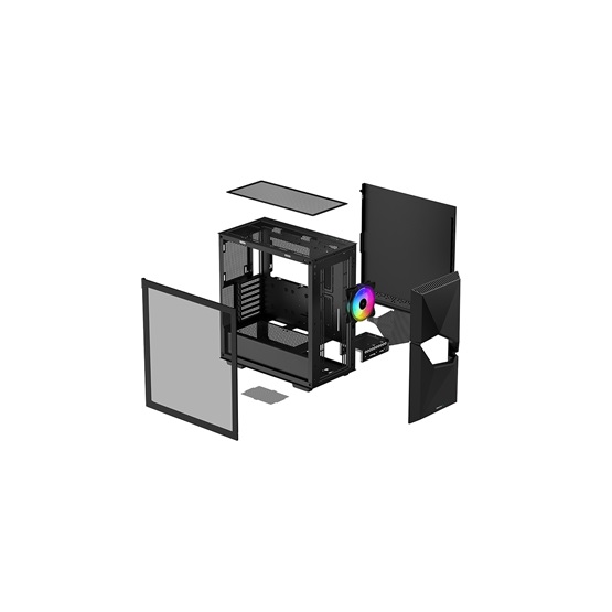 DeepCool CYCLOPS BK  R-BKAAE1-C-1 Számítógépház