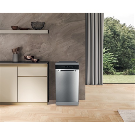Whirlpool WH6FB10BS7A0X MOSOGATÓGÉP KESKENY 10 TERÍTÉK