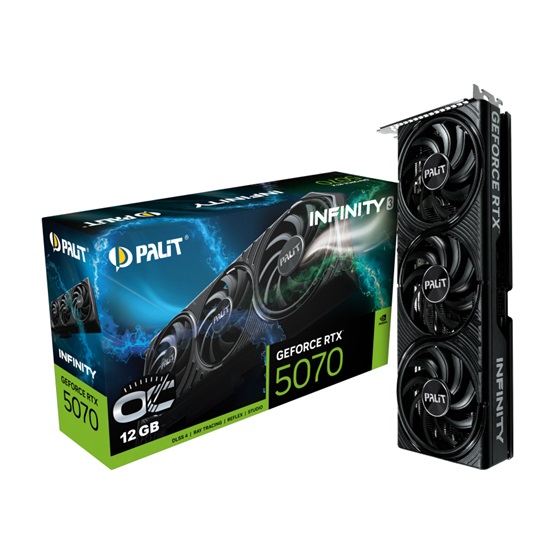 PALIT NE75070S19K9-GB2050S NVIDIA RTX5070 Infinity 3 OC 12GB GDDR7  VGA