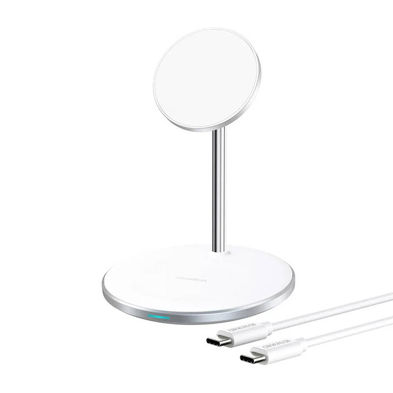 Choetech T581-F wireless charger with stand (white) Choetech T581-F wireless charger with stand (white)