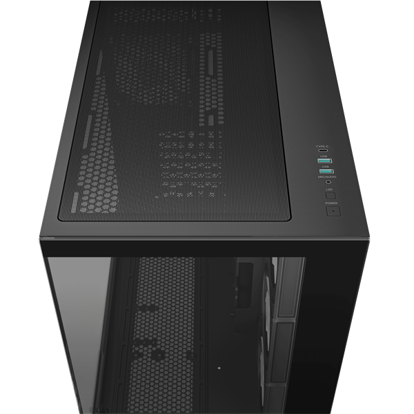 DeepCool CG530 4F ablakos 4x12cm A-RGB  BTF  ATX Számítógépház Fekete  