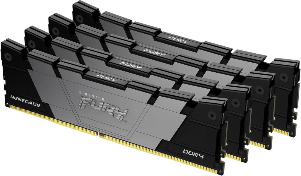 Kingston 64GB DDR4 3600MHz Kit(4x16GB) Fury Renegade Black Memória