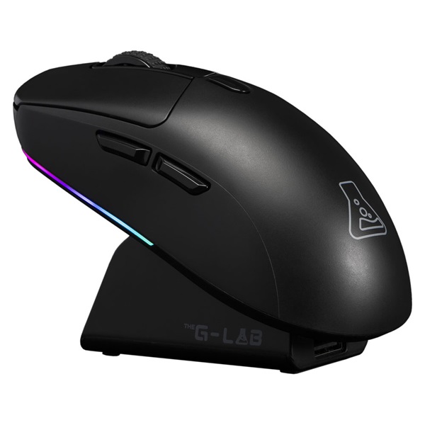 The G-Lab   KULT-TITAN-PRO-B  12000 DPI  Pixart PAW 3311 RGB Vezeték nélküli Gamer Egér 