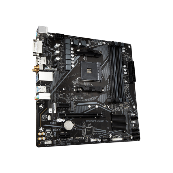 GIGABYTE AM4 A520M DS3H AC AMD A520 mATX Alaplap GIGABYTE AM4 A520M DS3H AC AMD A520 mATX Alaplap