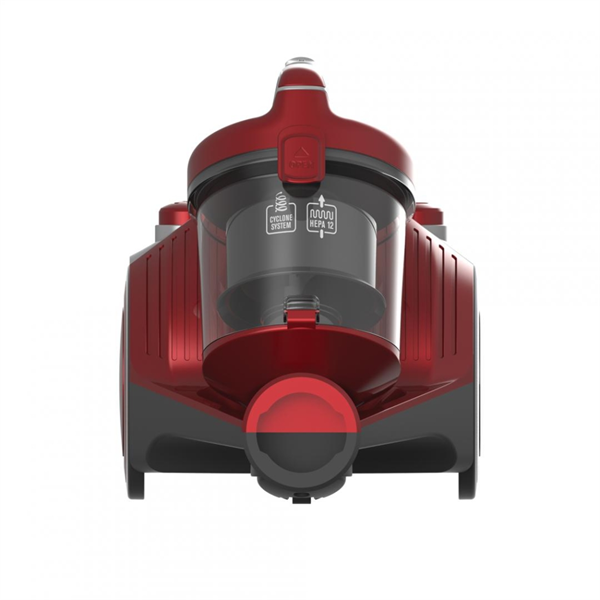 HEINNER HVC-MC700RD Vezetékes porzsák nélküli porszívó, 2L, 700W, Piros