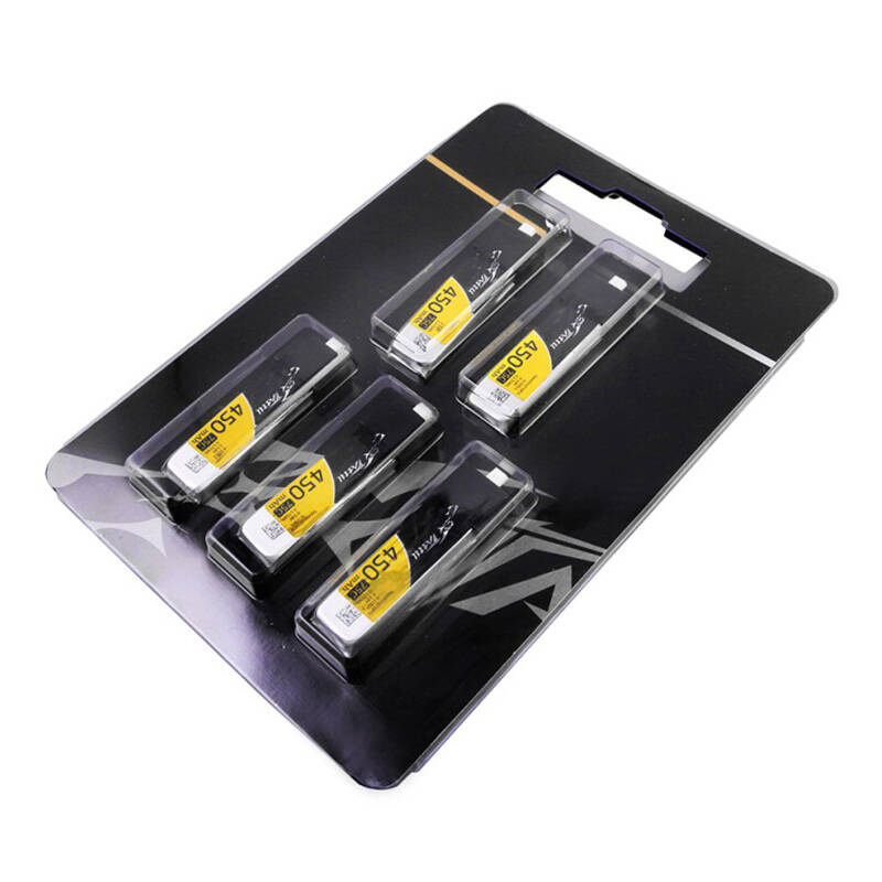Gens ace 450mAh 3.8V 75C 1S1P HV Lipo akkumulátorok (5db)