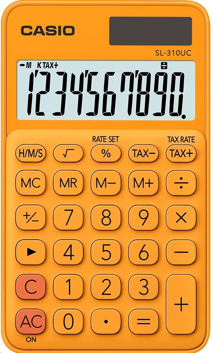 Casio SL-310UC-RG Zsebszámológép Narancssárga