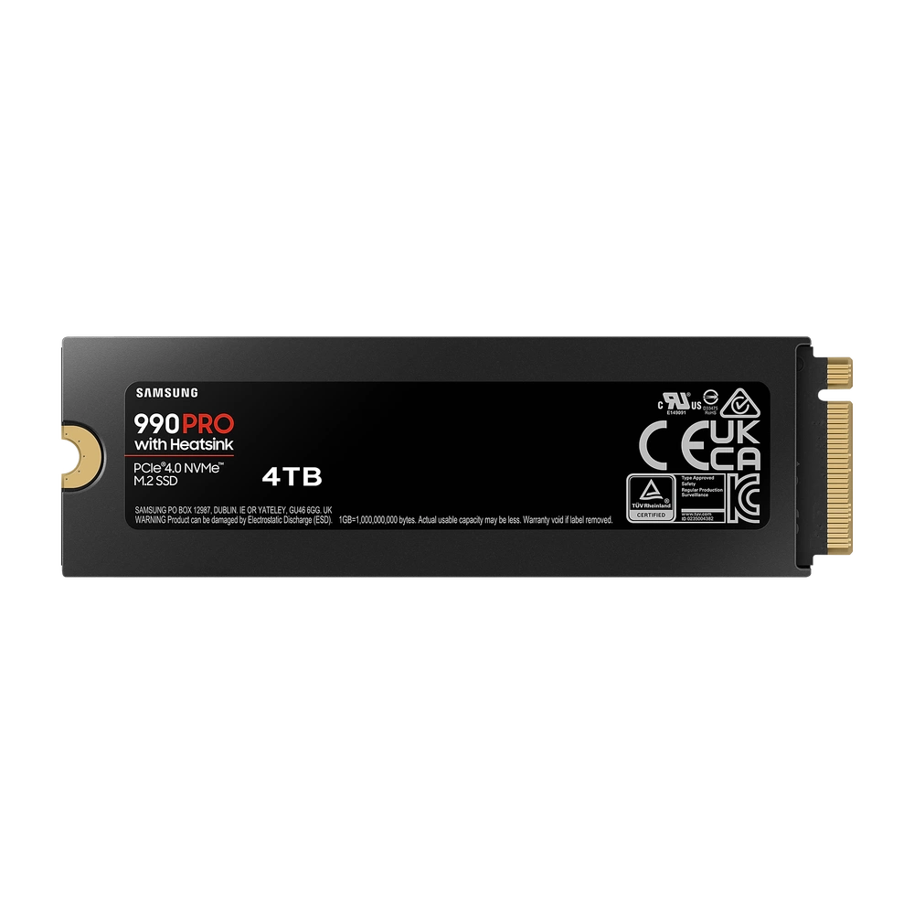 Samsung 990 Pro PCIe 4.0 NVMe M.2 4TB /w Heatsink SSD 