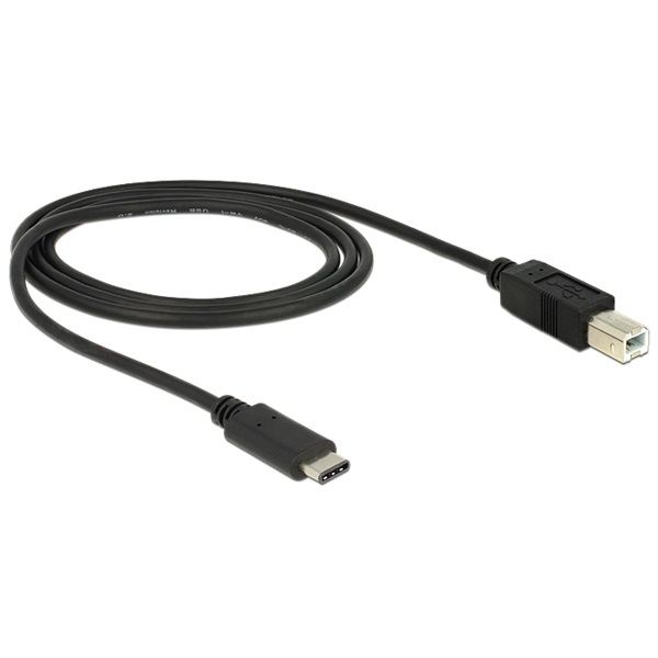 Delock 83601 USB Type-C (USB-C) 2.0 --> USB 2.0 B 1m kábel Delock 83601 USB Type-C (USB-C) 2.0 --> USB 2.0 B 1m kábel