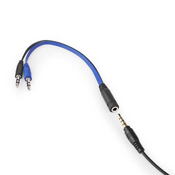 Nedis GCK51110BKUS gamer 5 az 1-ben készlet Angol Billentyűzet + Headset + Egér + Egérpad és adapter kábel, QWERTY