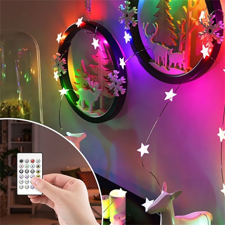 Garden of Eden 58381B SMART FÉNYFÜZÉR, CSILLAG, USB, 20 LED, 2 M, BLUETOOTH