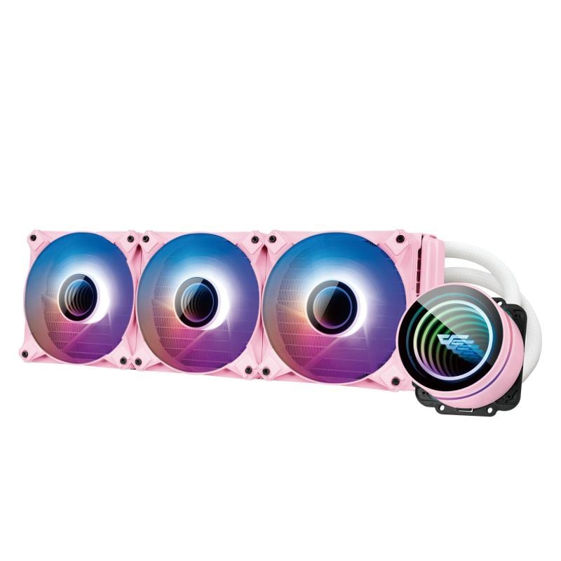 DarkFlash Twister DXV2.6 360 Pink univerzális vízhűtés rózsaszín