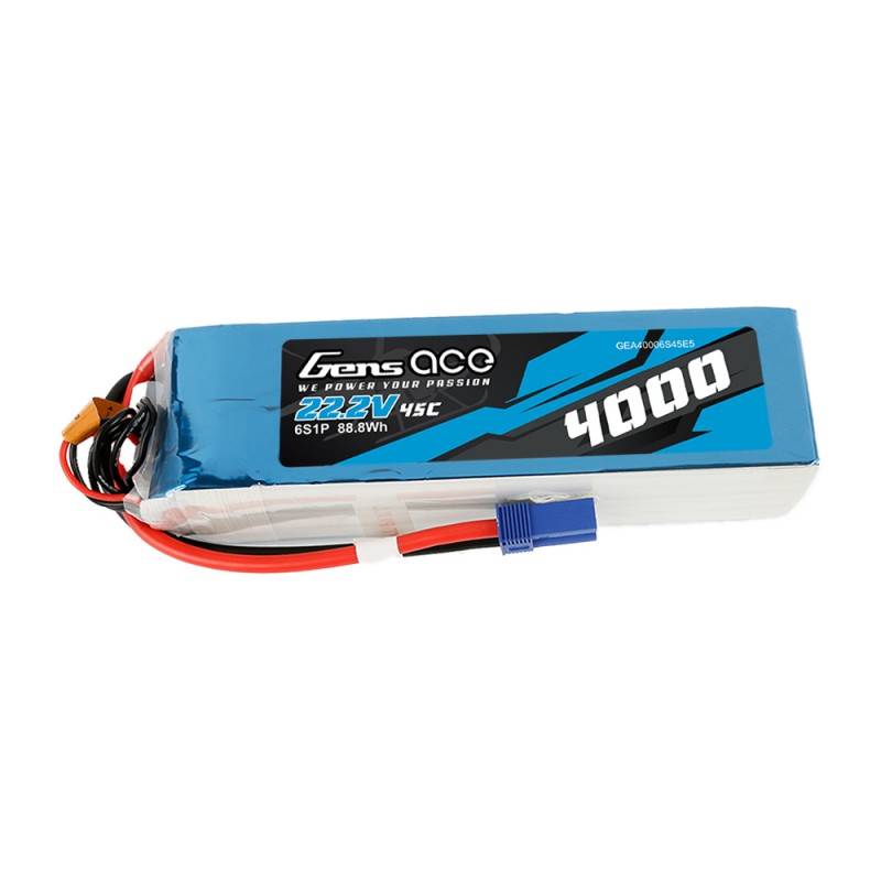 Gens Ace 4000mAh 22.2V 45C 6S1P akkumulátor Gens Ace 4000mAh 22.2V 45C 6S1P akkumulátor