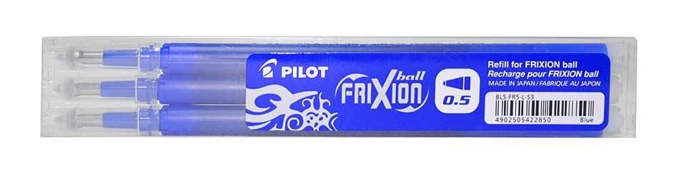 Pilot Frixion 0,5mm 3db-os kék rollertoll betét (BLS-FR5-L-S3)