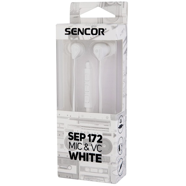 Sencor SEP 172 VCM WHITE fülhallgató fehér