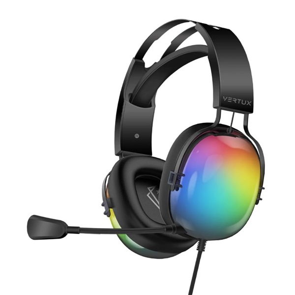 Vertux Fejhallgató - SIRIUS 7.1 (50mm driver, hangerőszabályzó, flexibilis mikrofon, USB 3.0, RGB LED, fekete) Vertux Fejhallgató - SIRIUS 7.1 (50mm driver, hangerőszabályzó, flexibilis mikrofon, USB 3.0, RGB LED, fekete)