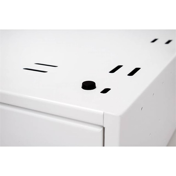 Stalflex 3U fali rack szekrény 19" 420mm fehér (CHR19-3U-420W)