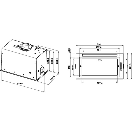 Whirlpool WCT3 63F LTX PÁRAELSZÍVÓ BEÉPÍTHETŐ PULT ALÁ