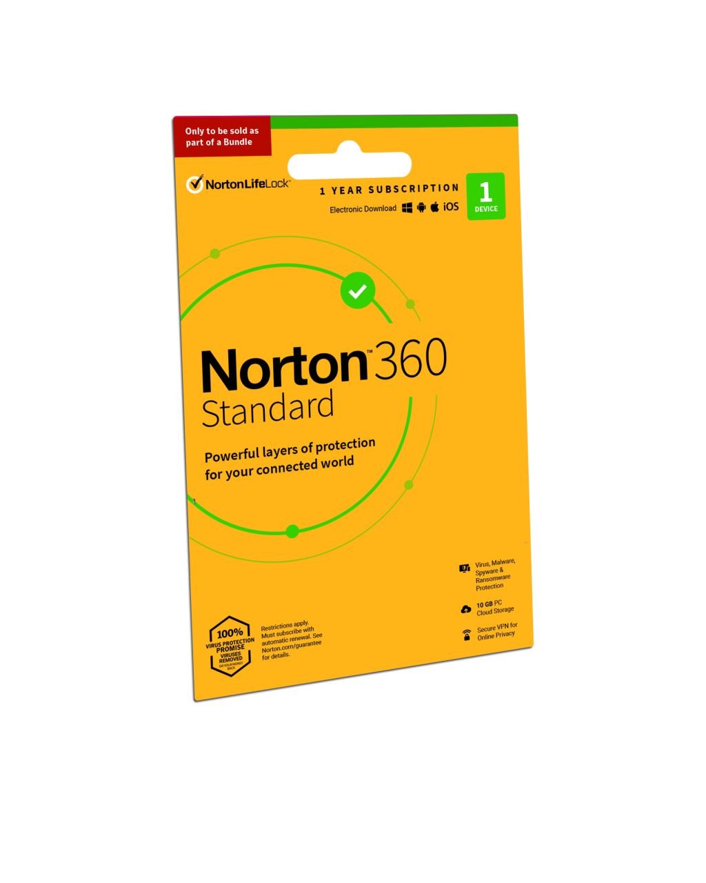 NortonLifeLock Norton 360 Standard 10GB 1 felhasználó 1 eszköz 1 év kártyás licenc (21409391)