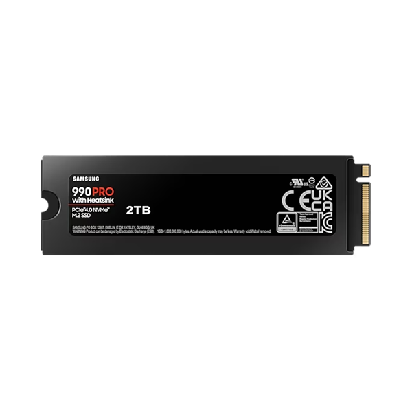 Samsung 2TB M.2 2280 NVMe 990 Pro with Heatsink Samsung 2TB M.2 2280 NVMe 990 Pro with Heatsink