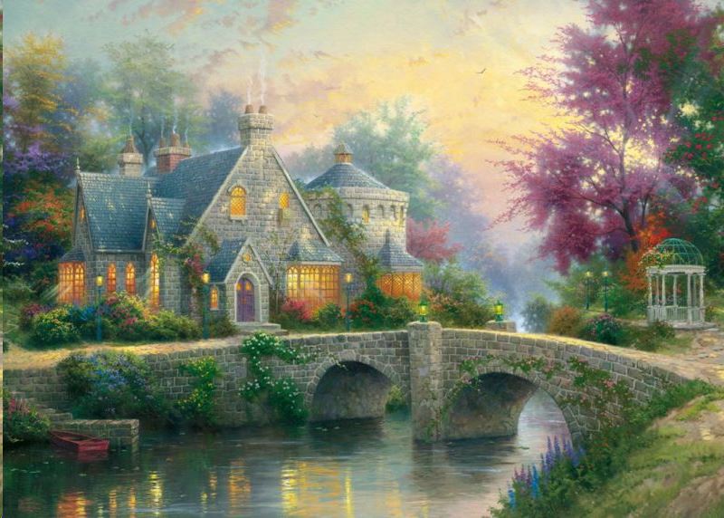 Schmidt Lamplight Manor, Thomas Kinkade, 3000 db-os puzzle (57463, 7265-183) Schmidt Lamplight Manor, Thomas Kinkade, 3000 db-os puzzle (57463, 7265-183)