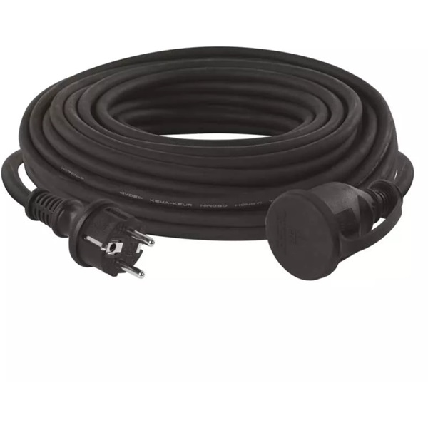 Emos P01825R hosszabbító gumikábellel IP44 3x2.5mm 25m fekete Emos P01825R hosszabbító gumikábellel IP44 3x2.5mm 25m fekete