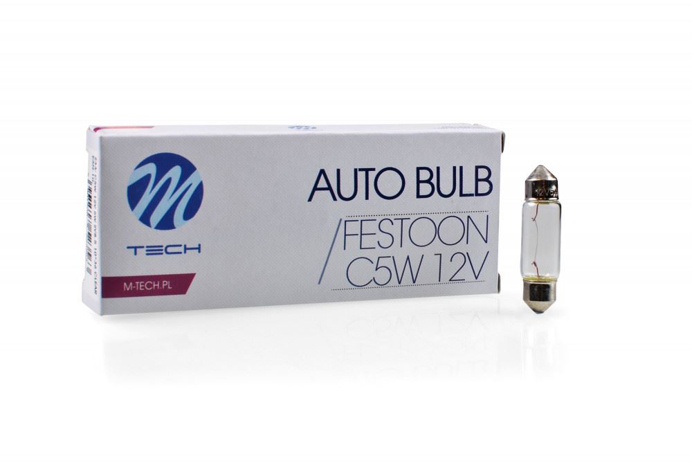 M-Tech C5W, SV8.5 36mm szofita halogén izzó 12V - 5W 1db (72Z33)