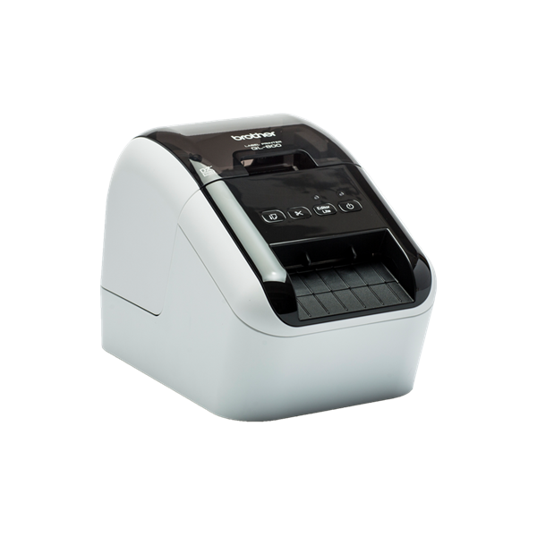 BROTHER Címkenyomtató QL-800 asztali thermál Fekete/Piros nyomtatás 148 mm/mp USB 300dpi PT Editor Lite DK címke