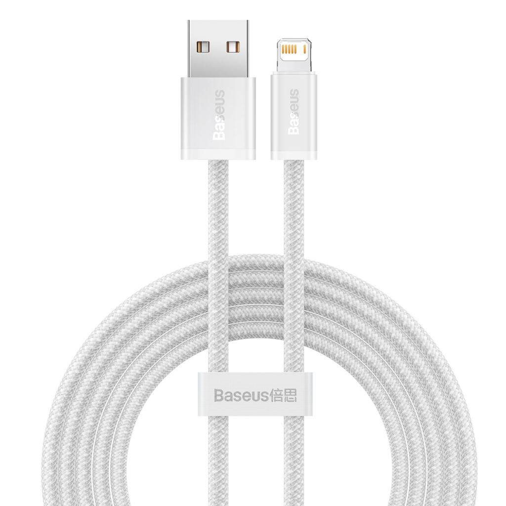 Baseus Dynamic USB- Lightning kábel, 2.4A, 1m, fehér (CALD000402) Baseus Dynamic USB- Lightning kábel, 2.4A, 1m, fehér (CALD000402)