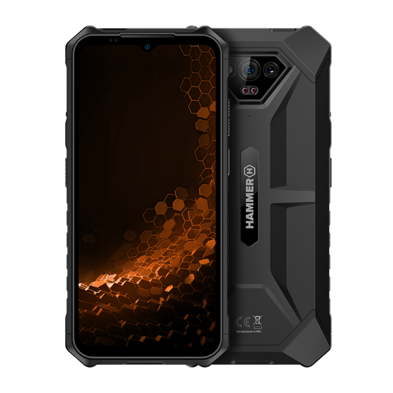 HAMMER Iron V 6,5" 6/64GB Dual SIM okostelefon  Fekete